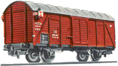 [4506] Gedeckter Güterwagen mit Schlußleuchten