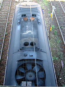 Dachaufbauten der 218 439-8